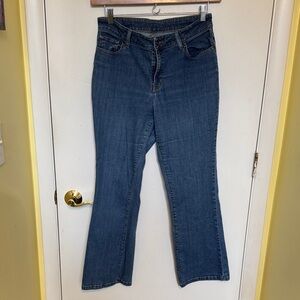L.L. Bean Women's Flare Jeans in Deep Blue Size 12